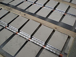 Aufbringen der Aluminium-Wärmeverteiler